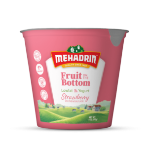 Mehadrin Yogurt Strawberry Fruit on the Bottom 6oz
