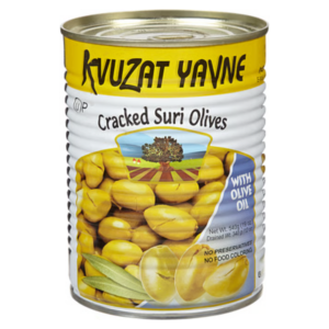 Kvuzat Yavne Cracked Suri Olives 19oz