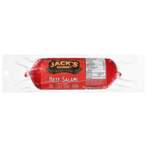 Jacks Gourmet Beef Salami Chub 12oz