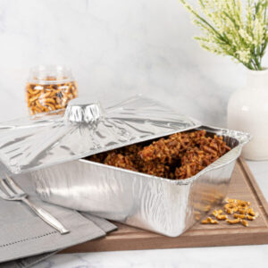Aluminum Pot w/Lid Large 2ct