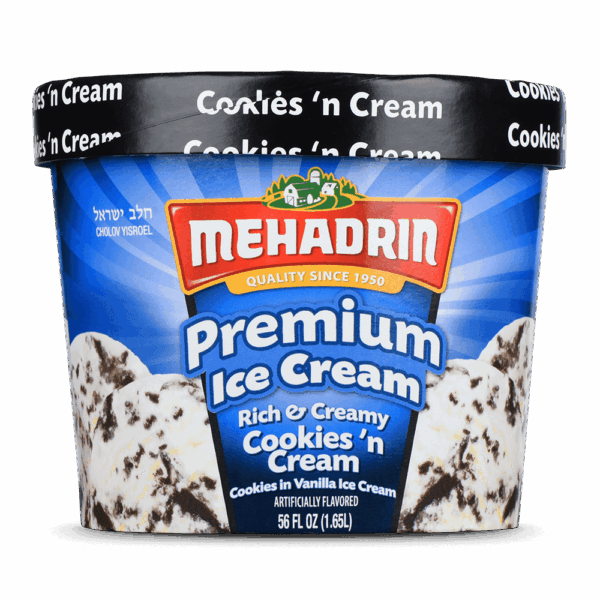Mehadrin Ice Cream Cookies and Cream 56oz