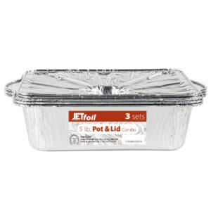 Aluminum Pot w/Lid Small 3ct