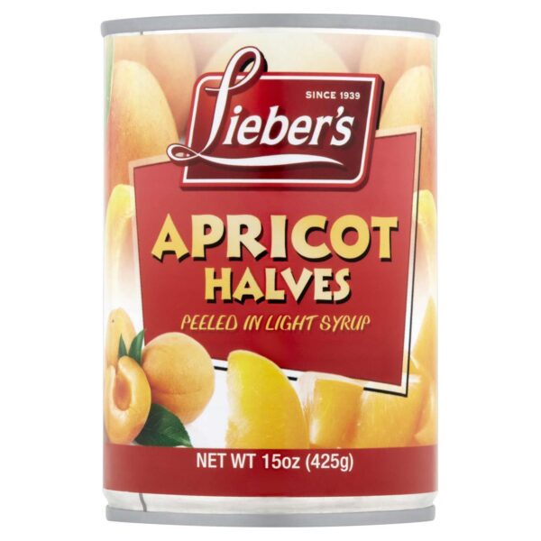 Liebers Apricot Halves 15oz