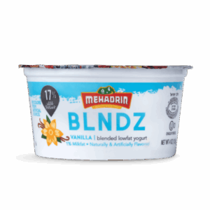 Mehadrin Blndz Yogurt Low Fat Vanilla 4oz