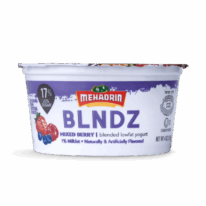 Mehadrin Blndz Mixed Berry Low Fat Yogurt 4oz