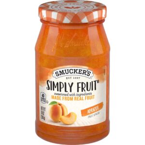Smuckers Simply Fruit Spread Apricot 10oz