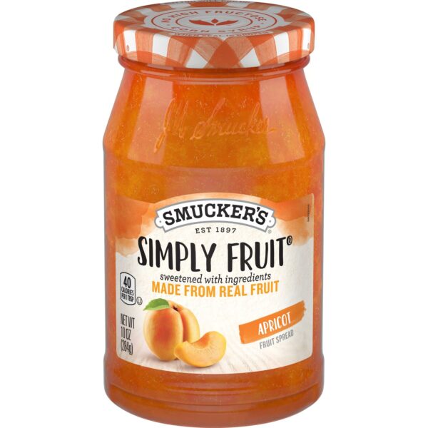 Smuckers Simply Fruit Spread Apricot 10oz
