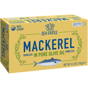 Sea Castle Mackerel Filets In Olive Oil 4.4oz