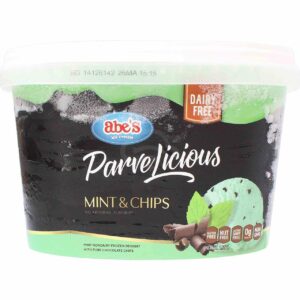 Abes Royal Mint Choclate Chip Ice Cream PARVE 56oz