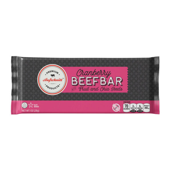 Aufschnit Beef Bar Cranberry 1oz