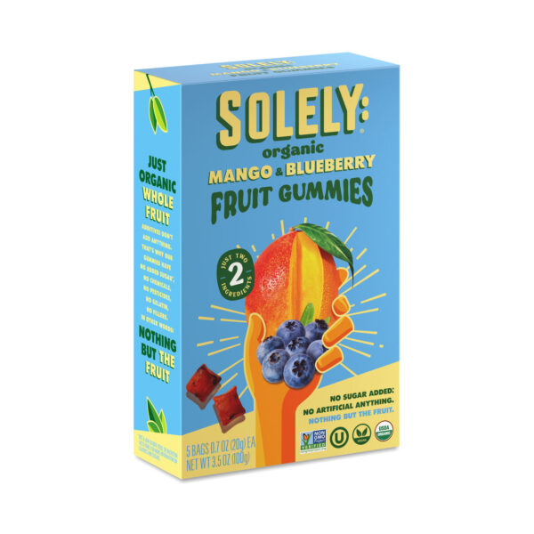 Solely Gummies Mango Blueberry ORGANIC 3.5oz