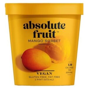 Absolute Fruit Mango Sorbet 16oz