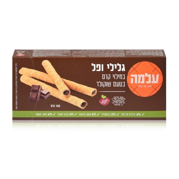 Alma Wafer Rolls Chocolate 100g