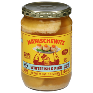 Manischewitz Gefilte Fish Whitefish and Pike Liquid Brotth 24oz