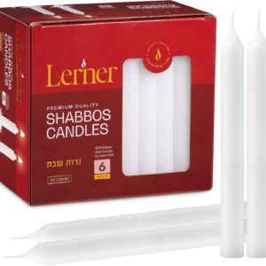 Lerner Shabbos Candles 6h 72ct