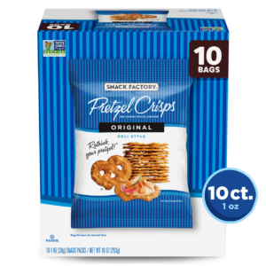 Snack Factory Pretzel Crisps Original 1oz Family Pack 10pk